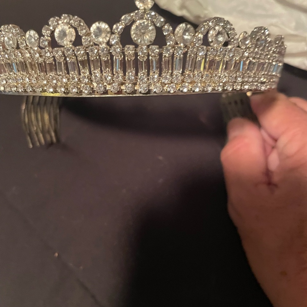 Silver Crystal Hair Accessory Tiara